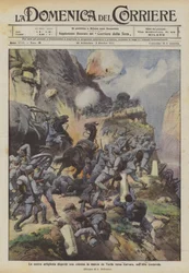 Our Artillery Disperses a Column Marching from Varda to Corvara, in the Upper Cordevole